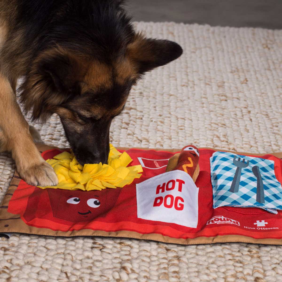 Nina Ottosson Puzzle Dog Toy - Treat Tumble - Large - Red