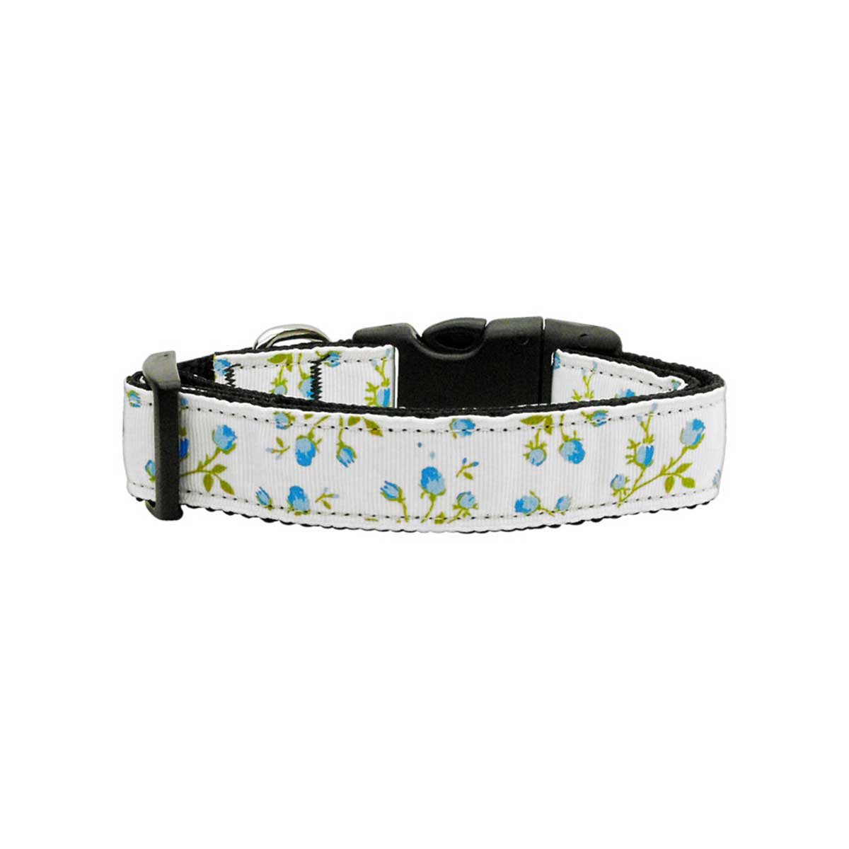 Blue Roses Dog Collar