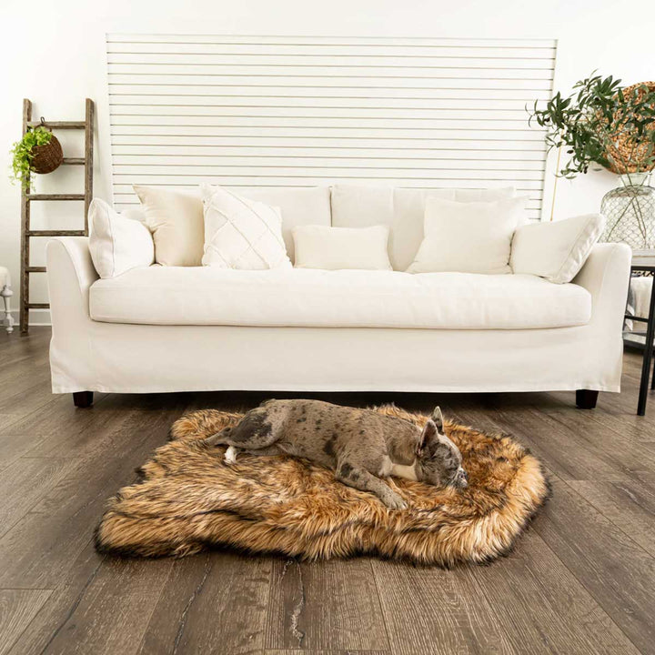 Puprug faux fur orthopedic dog bed best sale