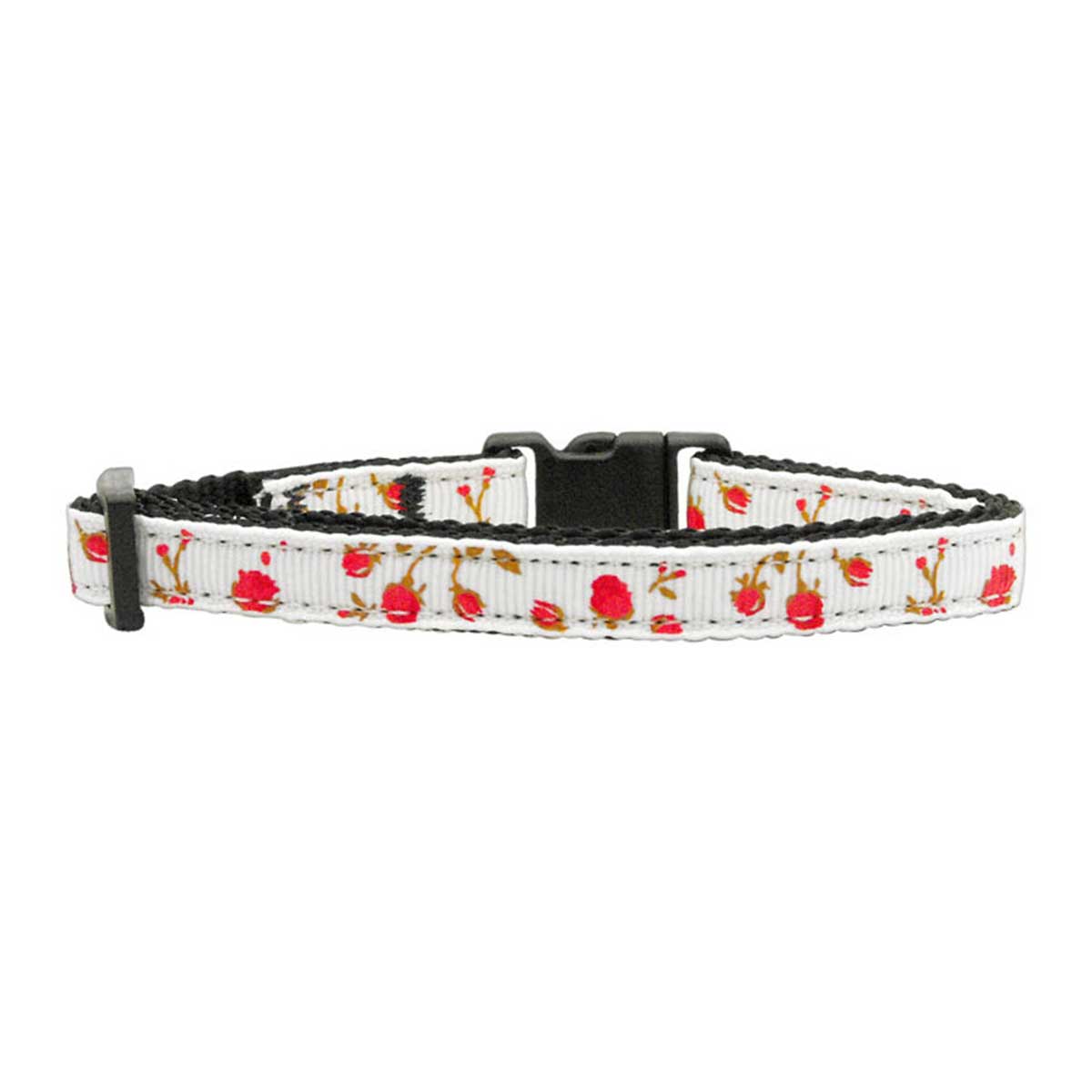 Red Roses Nylon Ribbon Cat Collar | Pawlicious & Company