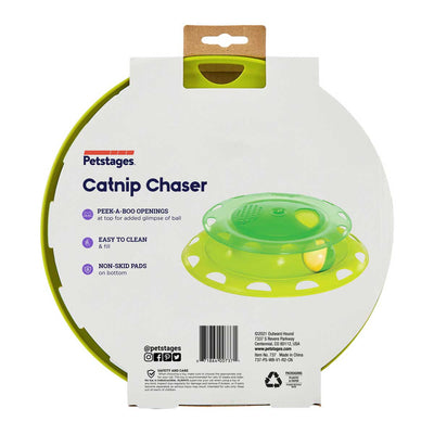 Catnip Chase Track Cat Toy in Green | Pawlicious & Company