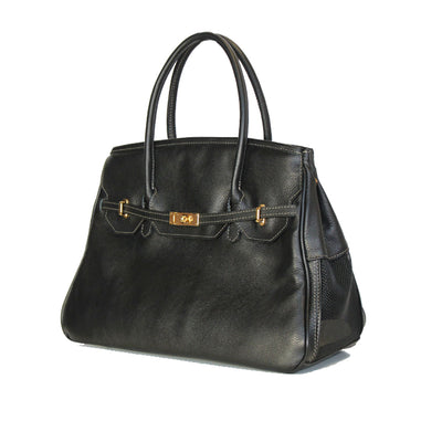 Leather Katie Bag - Black | Pawlicious & Company