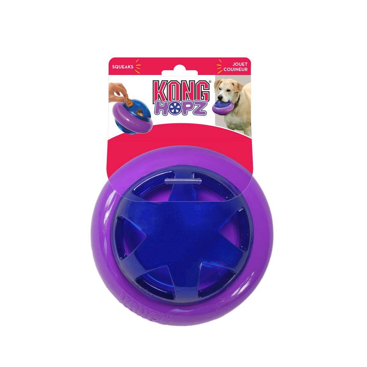 KONG Treat Dispenser Hopz Ball Dog Toy, Small