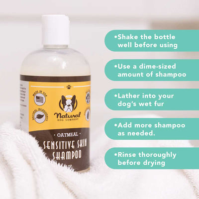 Natural Dog Company Sensitive Skin Oatmeal Dog Shampoo