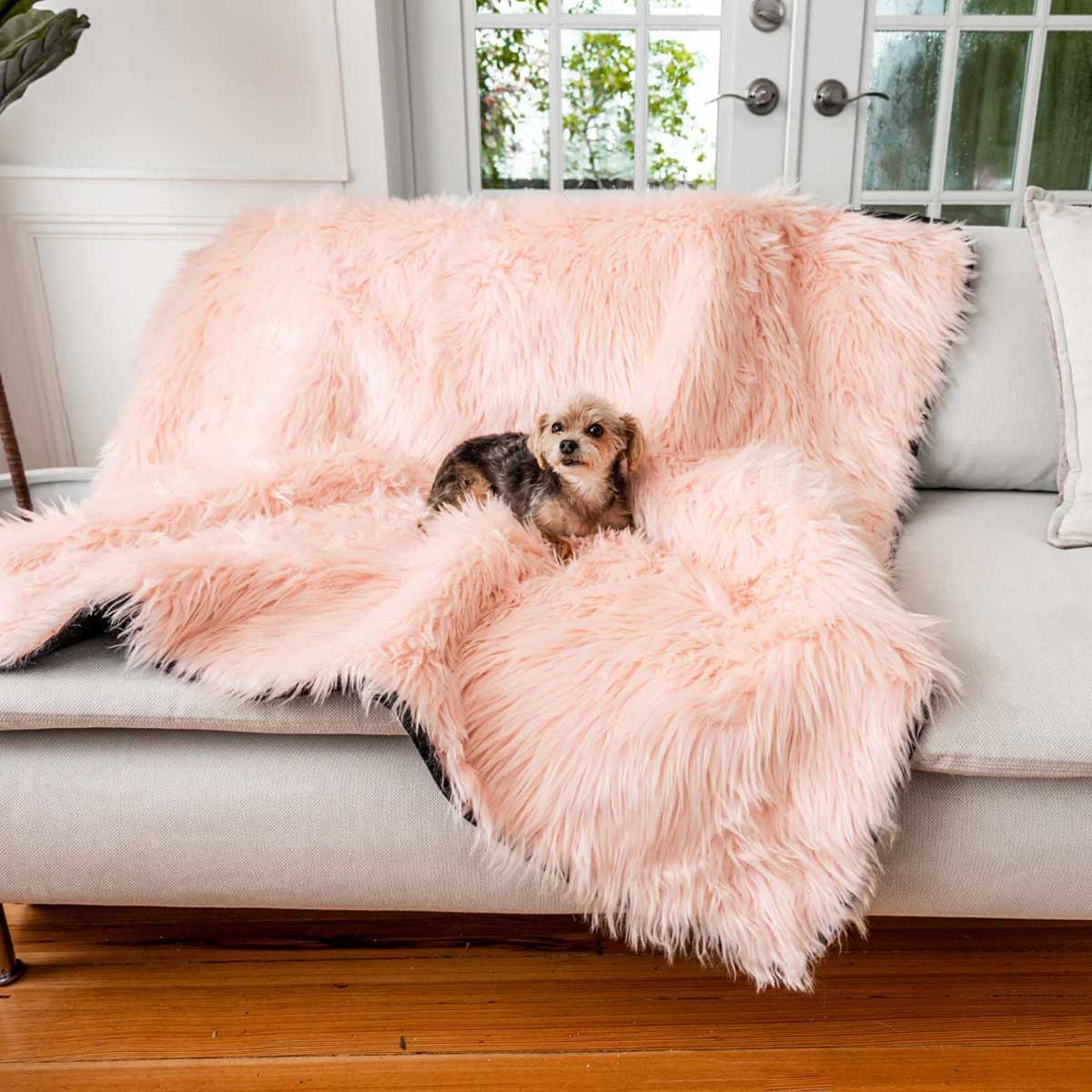 PupProtector Waterproof Throw Blanket - Blush Pink | Pawlicious & Company