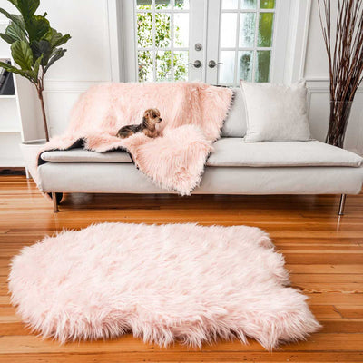 PupProtector Waterproof Throw Blanket - Blush Pink | Pawlicious & Company